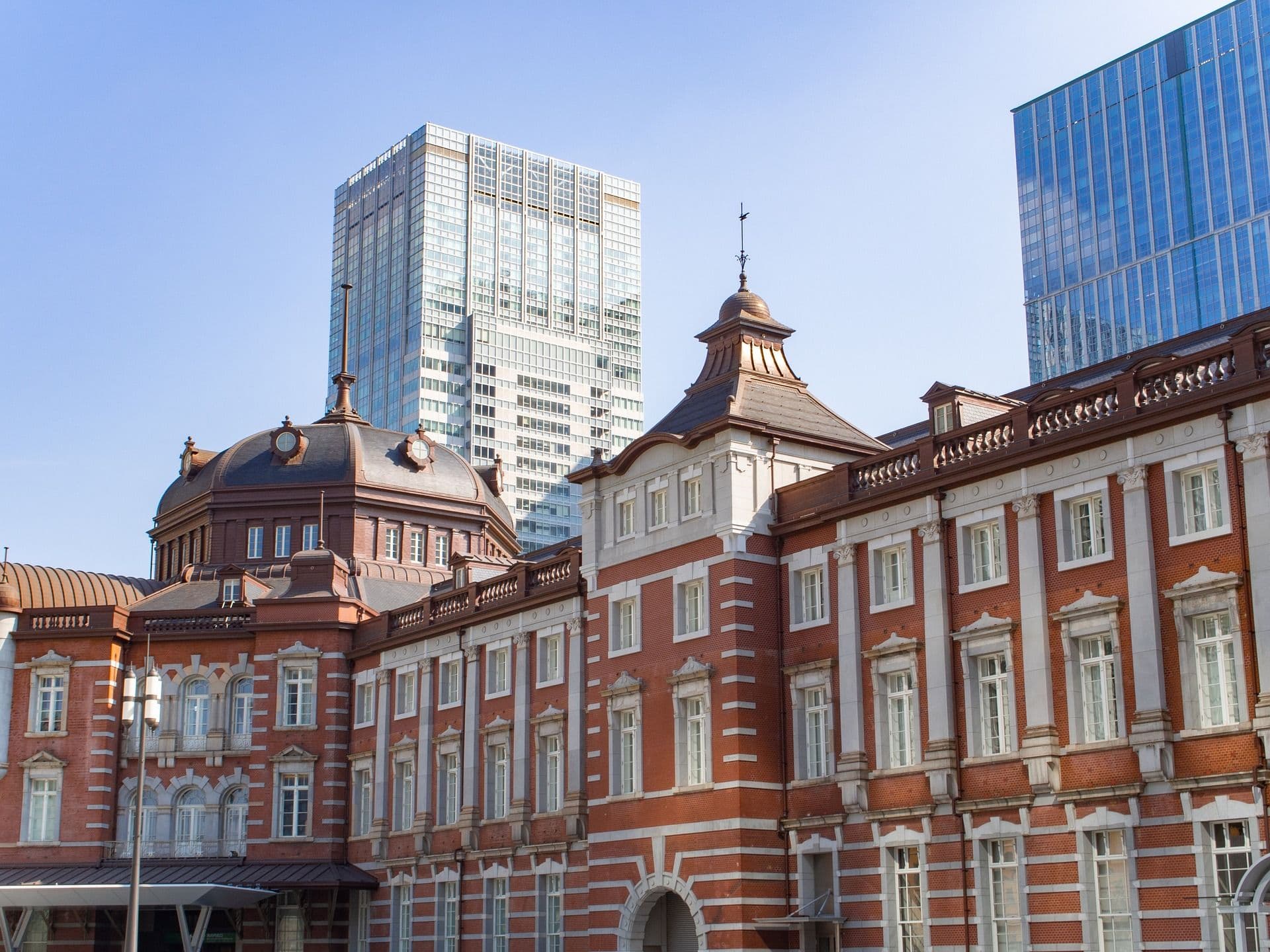 Facade de la Tokyo Station, datant de l'ère Meiji