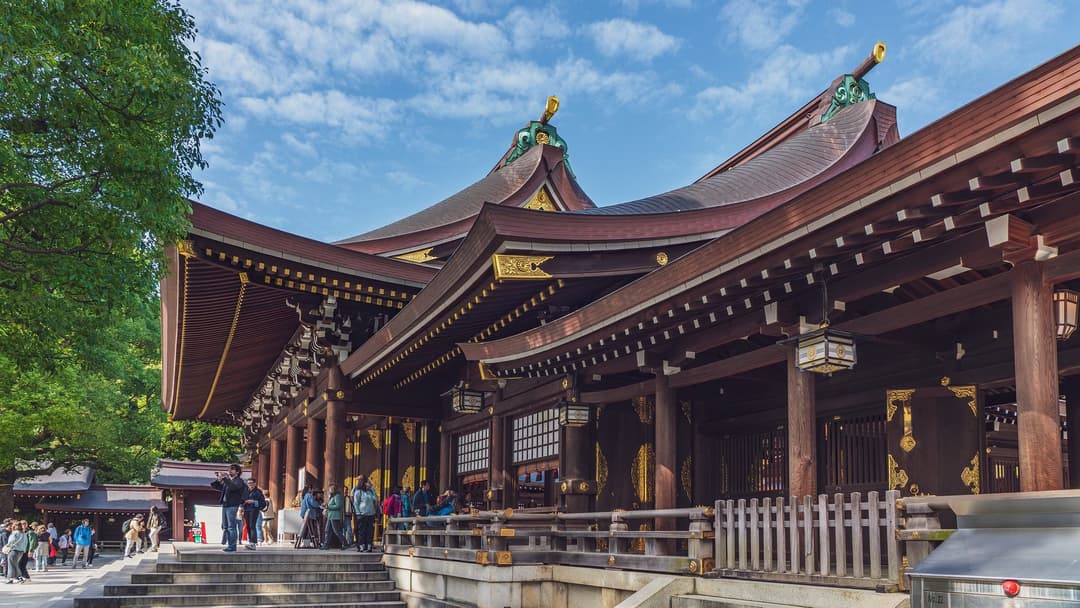 Batiment principal de Meiji-jingu en bois