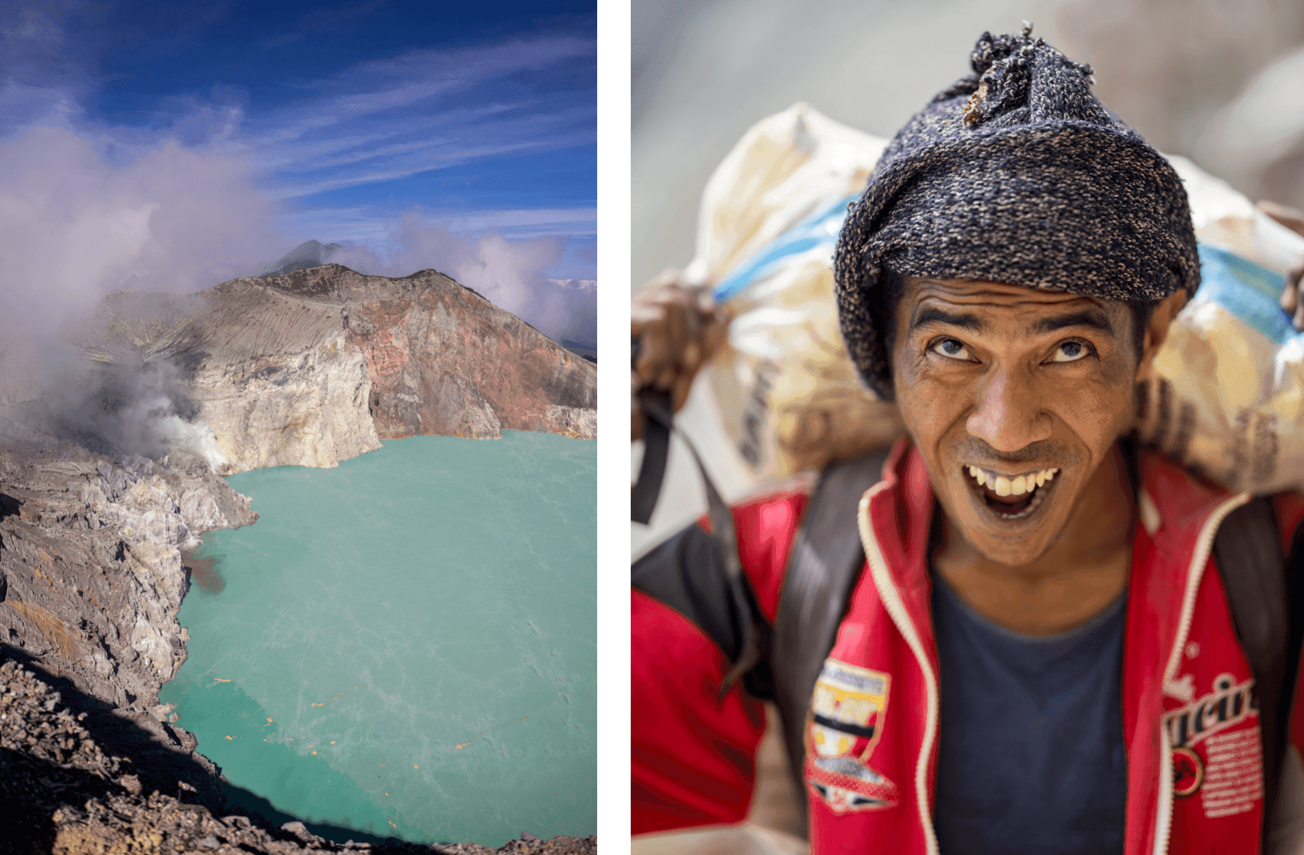 Voyage en Indonésie - les porteurs de soufre du Mont Ijen : entre enfer et émerveillement sur l'île de Java